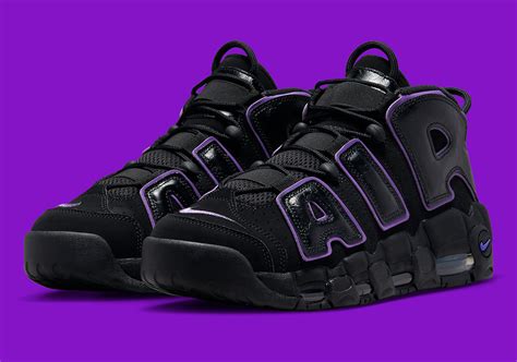 nike air uptempo black purple|nike uptempo black price.